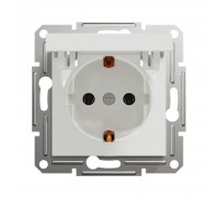 Schneider ASFORA Розетка з заз та криш білий Asfora б/р EPH3170121