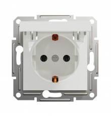 Schneider ASFORA Розетка з заз та криш білий Asfora б/р EPH3170121