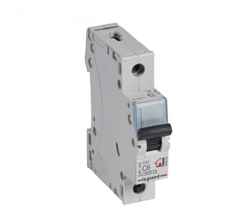 LEGRAND Автоматичний вимикач, 6kA, C 6А 1П 404025 LEGRAND Автоматичний вимикач, 6kA, C 6А 1П 404025
