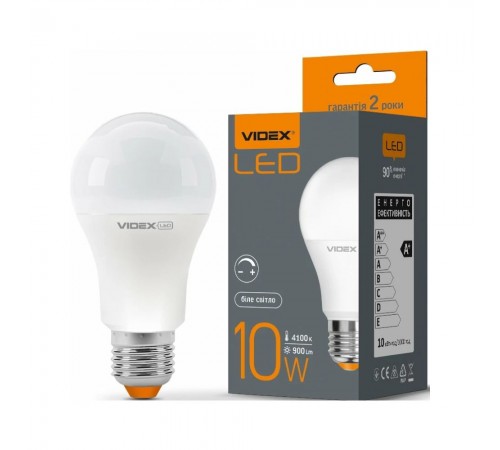 LED лампа VIDEX A60eD 10W E27 4100K дімерна VL-A60eD-10274 LED лампа VIDEX A60eD 10W E27 4100K дімерна VL-A60eD-10274