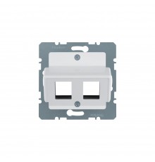BERKER S.x/B.x накладка для модулів Modular Jacks "Krone" пол.білий 146409