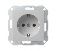 GIRA Розетка із з/к System 55 Gira сірий матовий 0188015 GIRA