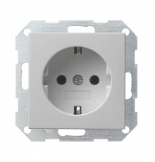 GIRA Розетка із з/к System 55 Gira сірий матовий 0188015 GIRA