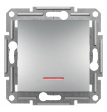 Schneider ASFORA КНОПКА З ПІДСВ-М САМОЗАЖ алюміній EPH1600161