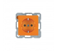 BERKER S.x/B.x механізм Розетка з з/к зах.контактів 16А/250В помаранчовий 47238914