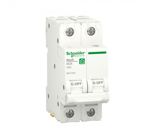 Автоматичний вимикач Schneider Electric Resi 9 С 2p 63A R9F12263 Автоматичний вимикач Schneider Electric Resi 9 С 2p 63A R9F12263