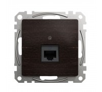Schneider Sedna Design Розетка 1-а комп. внутр. RJ45 кат. 5е UTP "Sedna Elements" Венге SDD181451