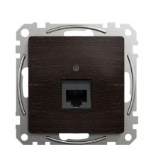 Schneider Sedna Design Розетка 1-а комп. внутр. RJ45 кат. 5е UTP "Sedna Elements" Венге SDD181451
