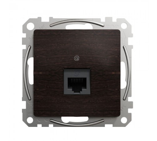 Schneider Sedna Design Розетка 1-а комп. внутр. RJ45 кат. 5е UTP "Sedna Elements" Венге SDD181451