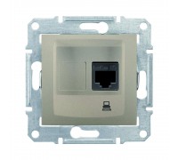 Розетка комп'ютерна Schneider Electric Sedna титан RJ-45 5E SDN4300168