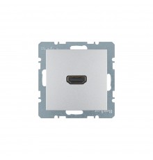 BERKER S.x/B.x механізм HDMI-розетка підключення сзаду під кутом 90град. алюміній 3315431404