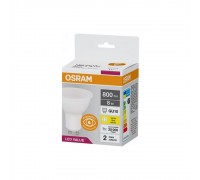 Лампа LED 8W 3000K 800lm GU10 PAR16 75 830 230V w.o. CE (2 роки) 4058075689909 OSRAM