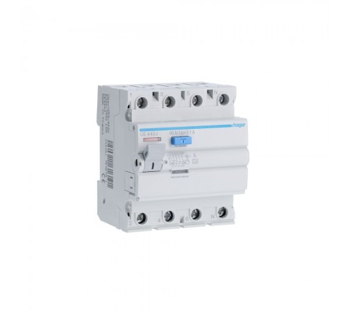 Hager ПЗВ Тип A 4P 100mA 40A CE440J Hager ПЗВ Тип A 4P 100mA 40A CE440J