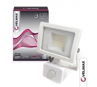 LED світильник прожектор з датчиком руху 20W 6200K 1800Lm 00-25-23 Velmax