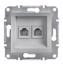 Schneider ASFORA РОЗЕТКА ТЕЛ-НА 4 К ПОДВ алюміній EPH4200161