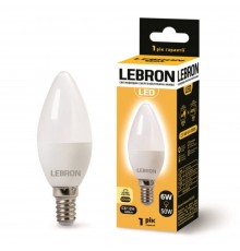 Лампа LED L-C37 6W 220V E14 3000K 480Lm 11-13-19 Lebron