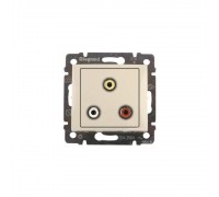 Legrand Valena Classic Розетка 3 RCA Слонова кістка 774184