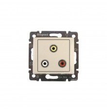 Legrand Valena Classic Розетка 3 RCA Слонова кістка 774184