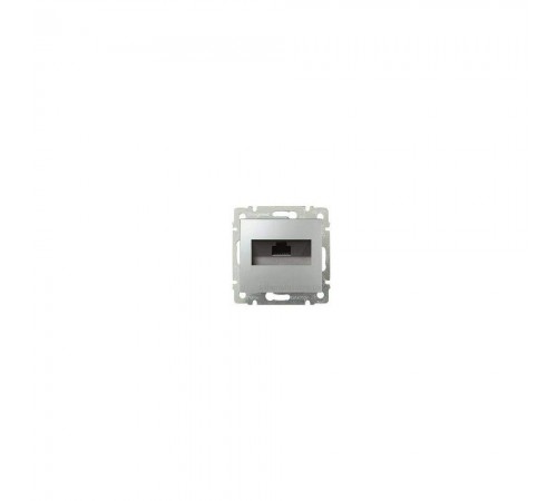 Розетка інформаційна Legrand Valena Classic 1ХRJ45 кат.5е UTP із захватами алюміній 770230 Розетка інформаційна Legrand Valena Classic 1ХRJ45 кат.5е UTP із захватами алюміній 770230