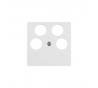 BERKER S.x/B.x накладка для ТВ-розетки 4 отвори пол.білий 14841909