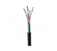 Провід ЗЗКМ чорний 5e F/UTP PE 4x2x24 AWG екранований 70910021 зовнішній 70332
