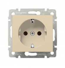 Розетка Legrand Valena Classic слонова кістка 2К+З 774320