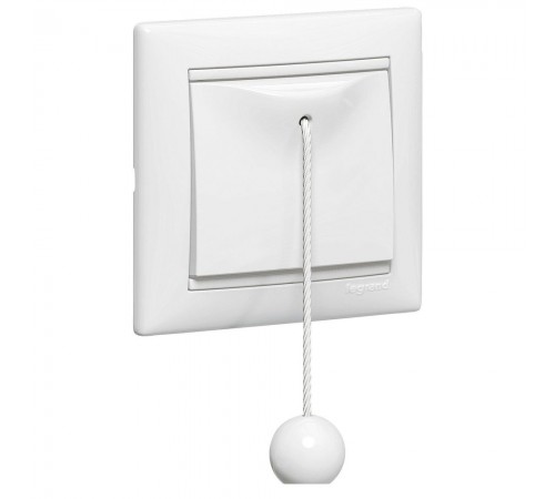 Legrand Valena Classic Вимикач без фіксації перекидний зі шнуром 10А Білий 774419