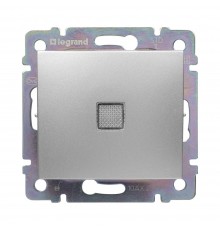Перемикач Legrand Valena Classic алюміній з підсвіткою 770126