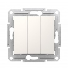 Вимикач Schneider Electric Sedna кремовий 3-клавішний внутрішній SDN0300623
