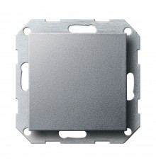 Заглушка з опорною пластиною Gira System 55 алюміній 026826