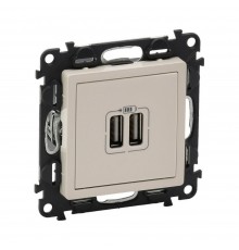 Розетка USB Legrand Valena Life подвійна слонова кістка 753512