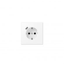 JUNG LSx-механізм Розетка SCHUKO® з USB-інтерфейсом білосніжний матовий LS1520-18CWWM