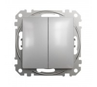 Schneider Sedna Design Вимикач 2-кл. внутр. "Sedna Design" Алюміній SDD113105
