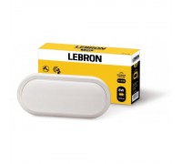 LED світильник з датчиком руху овальний L-WLO-S 8W 210mm 4100K 720Lm IP65 15-37-21 Lebron