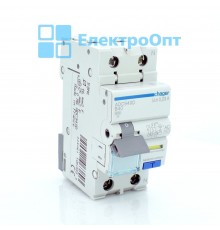 Hager Диференційний автомат Тип AC 1P+N 6kA B-40A 30mA ADC940D