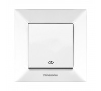 Вимикач Panasonic Arkedia Slim одноклавішний перехресний білий WNTC00052WH-UA