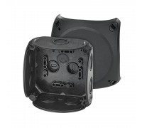 Розподільна коробка HENSEL з кришкою KF 0400 B 104x104x70mm IP66/67 чорна УФ стійка DK0400B