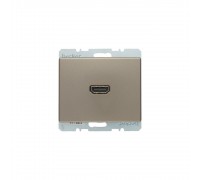 BERKER ARSYS механізм HDMI-розетка підключення сзаду під кутом 90град. бронзовий лак 3315439011