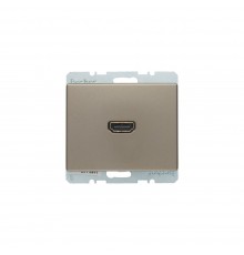 BERKER ARSYS механізм HDMI-розетка підключення сзаду під кутом 90град. бронзовий лак 3315439011