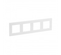 Рамка Legrand Niloe Step біла 4-кратна 863194