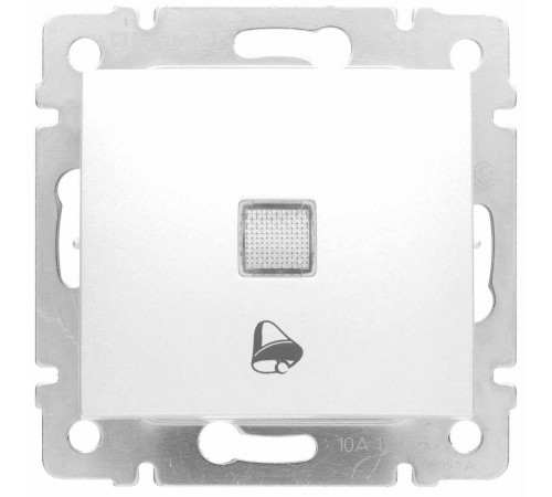 Legrand Valena Classic Вимикач без фіксації з підсвіткою та символом дзвінка 10А 12В Білий 774415
