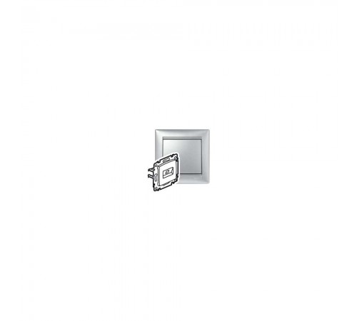 Legrand Valena Classic Розетка 2ХRJ45 UTP Алюм. 6 кат Алюміній 770243