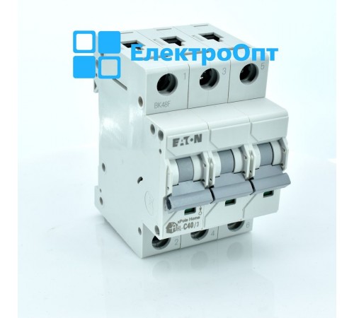 Автоматичний вимикач EATON 3р, 4,5 кА HL-C40/3