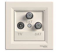 Schneider ASFORA TV-SAT-SAT РОЗЕТКА КІН кремовий EPH3600123