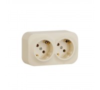 Legrand Forix Розетка 2X2К+З без шторок, Слонова кістка 782443