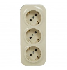 Legrand Forix Розетка 3X2К+З зі шторками, Слонова кістка 782448