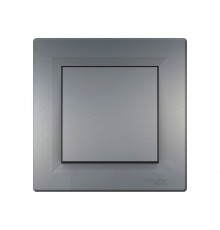 Вимикач в зборі Schneider ASFORA сталь A0100162S