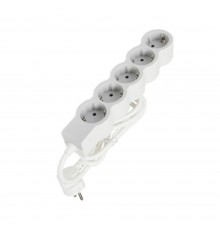 Продовжувач Legrand СТД 5х2К+З 5м Біл/сір 694571