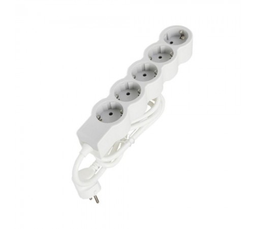 Продовжувач Legrand СТД 5х2К+З 5м Біл/сір 694571