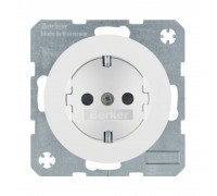 Розетка Berker R.x з з/к з шторками полярна білизна 47232089